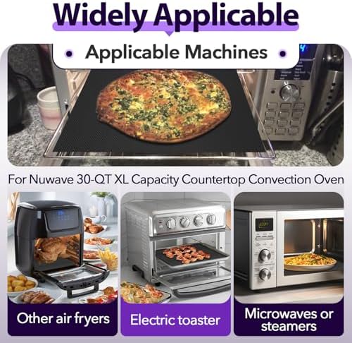 8 PCS Toaster Oven Liner for Nuwave Bravo Air Fryer Toaster Smart