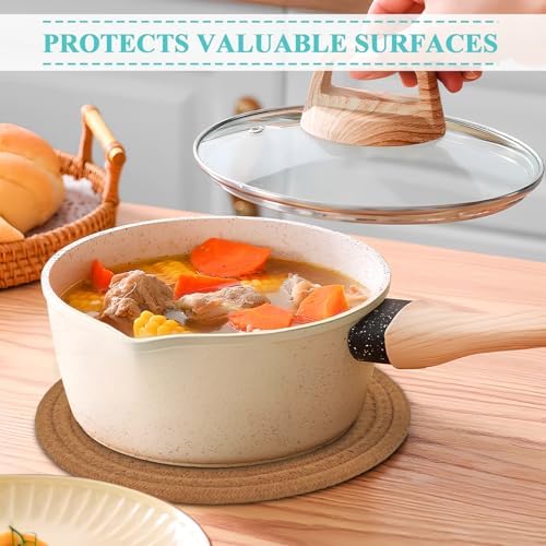 Trivets for Hot Dishes, Pots and Pans, Hot Pads with Storage Basket