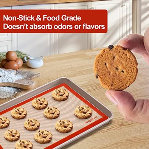 Silicone Baking Mat Set, 6-Piece, Round & Square