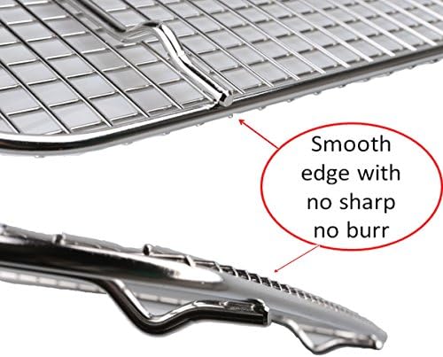 304 Stainless Steel Cooling Rack, 11.75"X16.5"X0.7"
