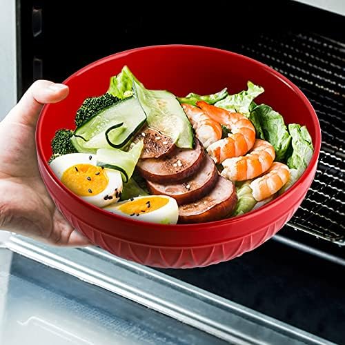 AVLA Porcelain Mixing Bowls for Kitchen, 3/1.8/1.2 Qt Ceramic Large