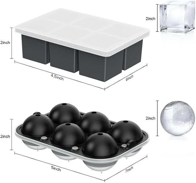 ROTTAY Ice Cube Trays, Sphere Ice Ball Maker - Image 6