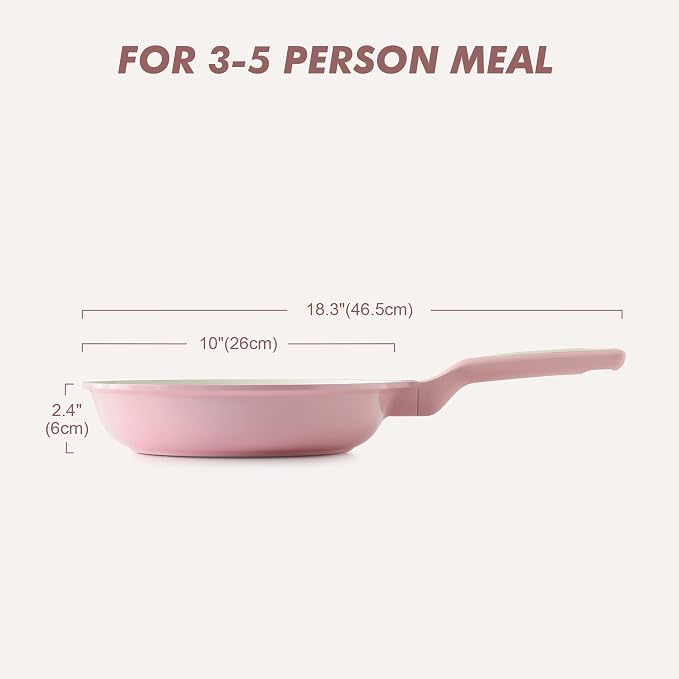 SENSARTE Nonstick Ceramic Frying Pan 10-Inch, Healthy Non Toxic Skillet - Image 7