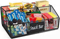 Metal Wire Snack Display Baskets,5-Compartment Snacks Storage Bin for
