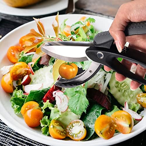 Salad Scissors, Multifunctional Salad Chopper Scissors Heavy Duty