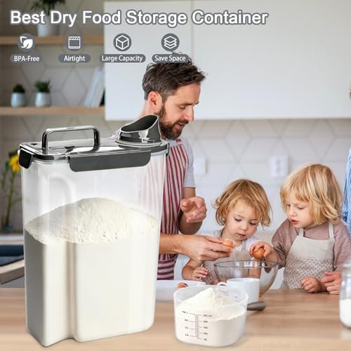 Komzon Rice Storage Containers, Airtight Cereal Containers Storage