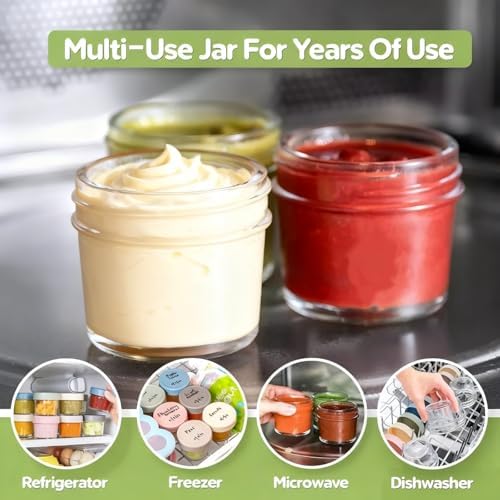 stablerice 3 Sizes of Salad Dressing Container To Go Glass Small