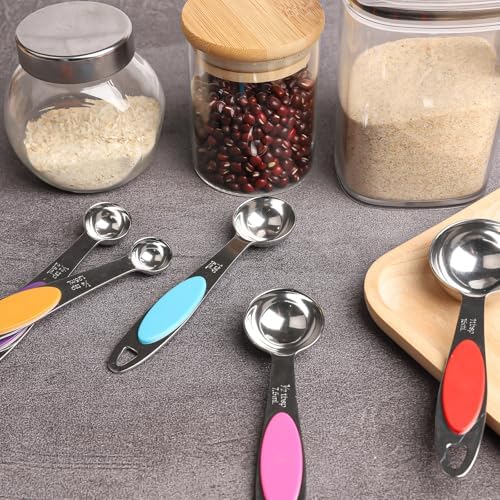 Magnetic Measuring Spoons Set Stainless Steel Measuring