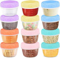 TOUWMX 12 Pack Salad Dressing Container, 2oz Small Condiment