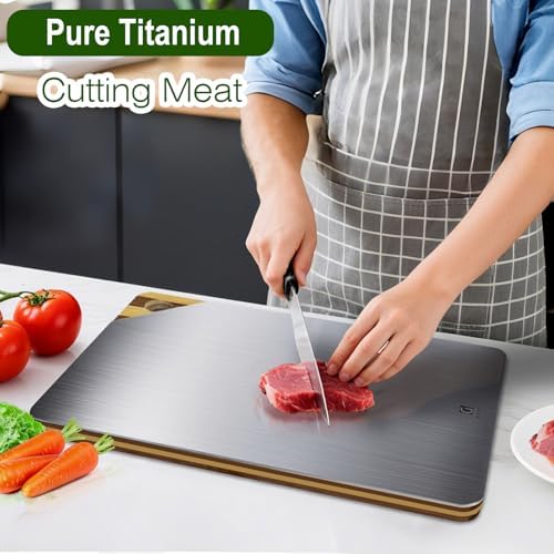 Cutting Board, Titanium Cutting Board for Kitchen, Pure Titanium and