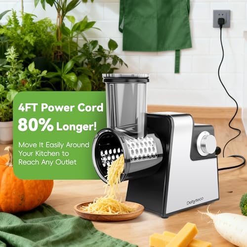Electric Cheese Grater, 7 in 1 Stainless Steel
