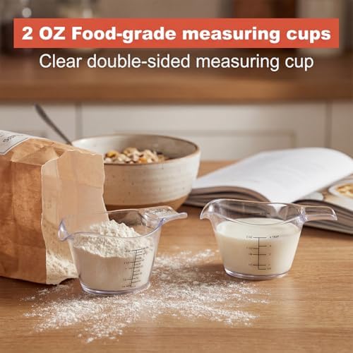 4 Pack Small Measuring Cups, Mini Measuring Cups for Kitchen, Resin