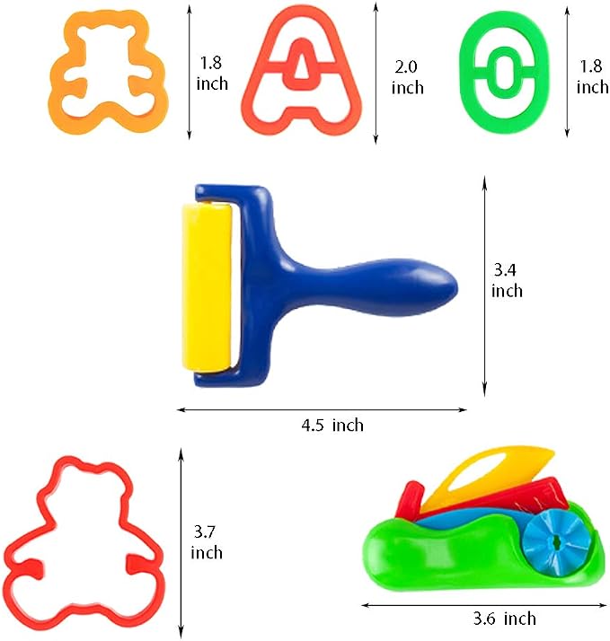 Kids Letter Molds Tools Set，Numeral Various Plastic Animal Molds - Image 6