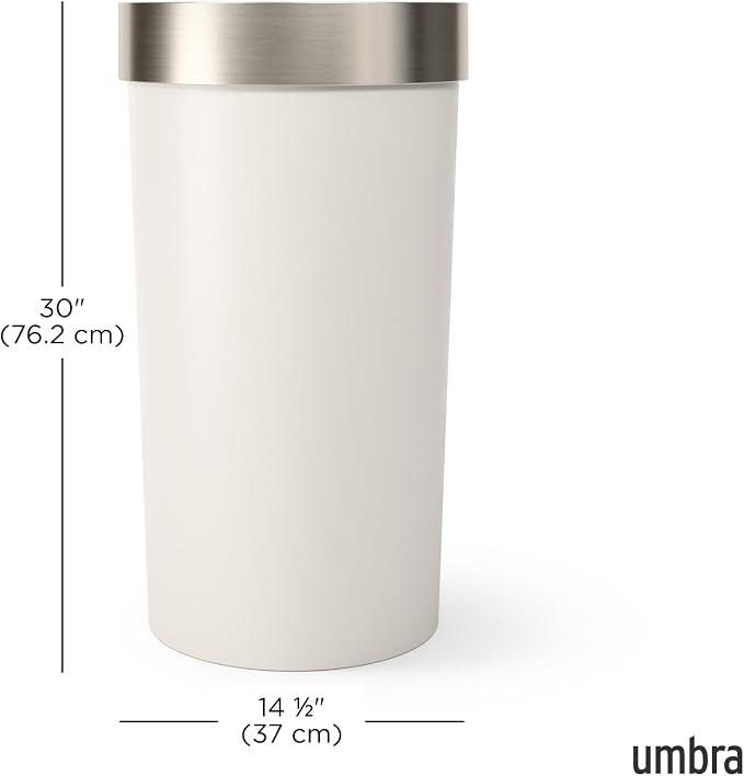 Umbra Vento Kitchen Trash Can – Large 16 Gal Open Top Garbage Can - Image 2