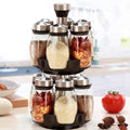 Spice Jars with Rack, Revolving Spice Rack Organizer Countertop