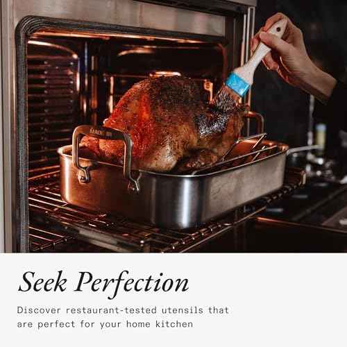 Made In Cookware - Stainless Clad Roasting Pan - 3-Ply Stainless Clad - Professional Cookware - Crafted in Thailand