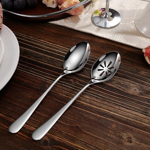KEAWELL Premium Louise 4-Piece 9-Inch Serving Spoon Set