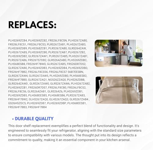 Freezer Door Shelf for Frigidaire FGSS2635TF1 FGSS2635TD9 FGSS2635TFB