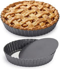 2 Pack 11 Inch Nonstick Tart Pan, Quiche Pan, Carbon Steel Deep-dish