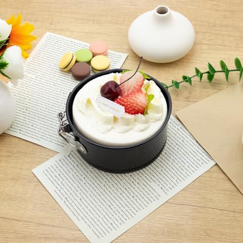 8 Pcs 4 Inch Springform Pan Mini Springform Small Leakproof Round Cake