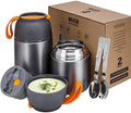 MAXSO 2 Pack Soup Thermo for Hot & Cold Food for Kids Adults, Vacuum