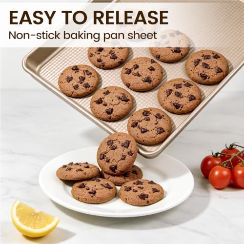 Vinino 17Inch Baking Sheet Set of 2, Cookie Sheets For Baking with