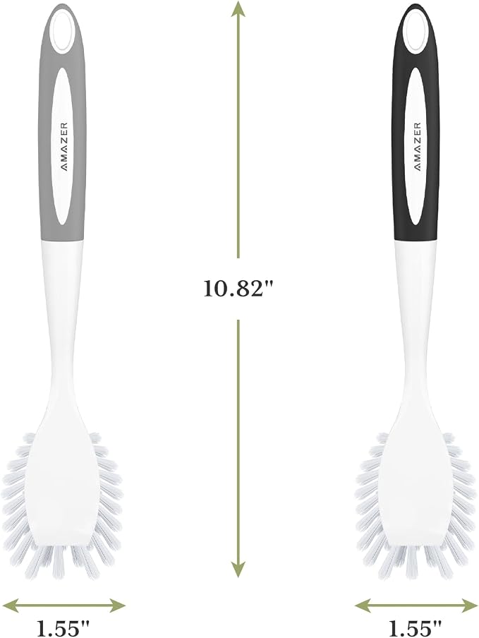 Amazer Dish Brush, 2 Pack Dish Scrubber - Image 2