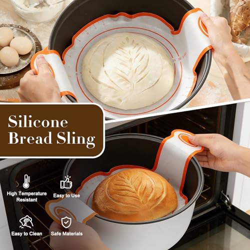 Sourdough Starter Kit – 10" Round + 9" Oval Banneton Baskets, Lame &