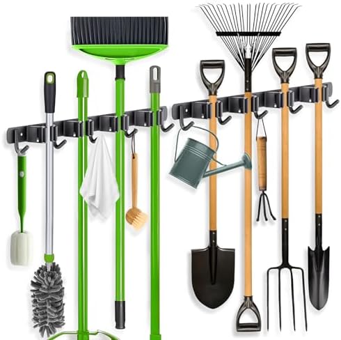 ZONGOOL 2-Pack Mop and Broom Holder, Wall Mount