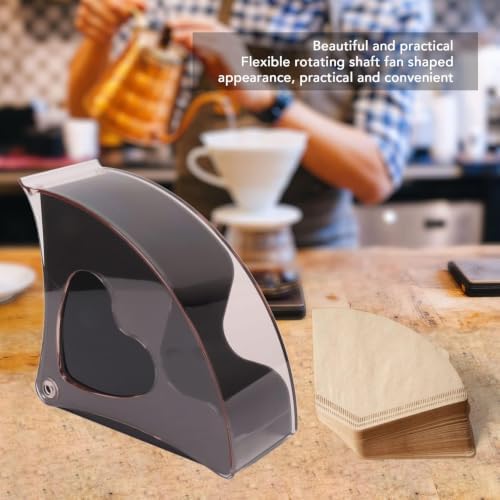 Coffee Filter Holder with Cover, Plastic Countertop Rack