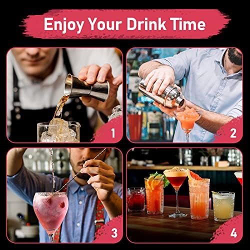 24oz Cocktail Shaker Set Martini Shaker Set Bartender Set