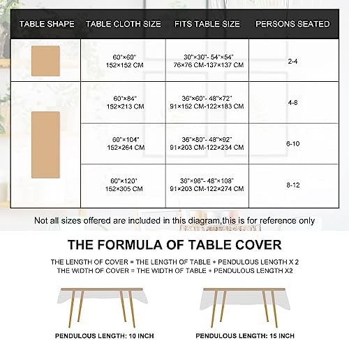 AnyDesign Greenery Forest Tablecloth Rectangle Watercolor Woodland