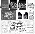 Haull 10 Pcs Black White Kitchen Decor and Accessories Set