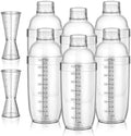 8 Pack Cocktail Shaker Set, 6 Pcs 24 oz Drink Shaker 2 Pcs