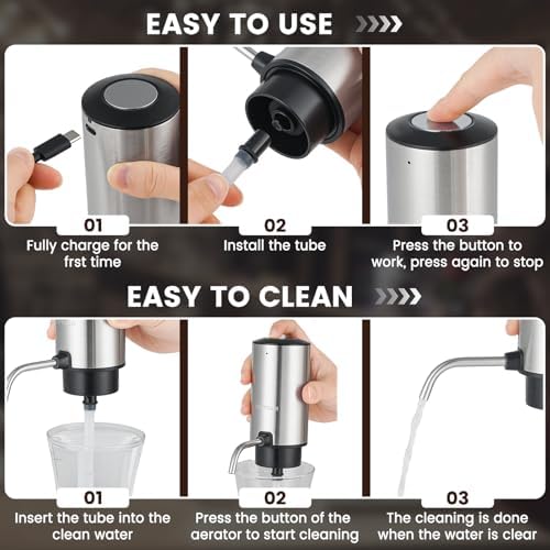 Electric Wine Opener Gift Set - Rechargeable Wine Bottle Opener, Wine