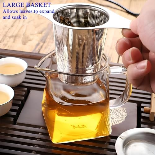 2PCS Stainless Steel Premium Tea & Coffee Strainer Infuser with Double