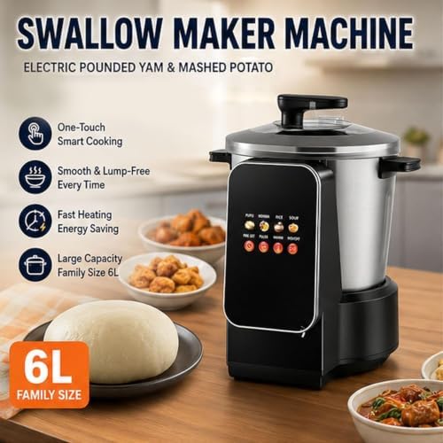 Automatic African Food Processor, 6L, 900W