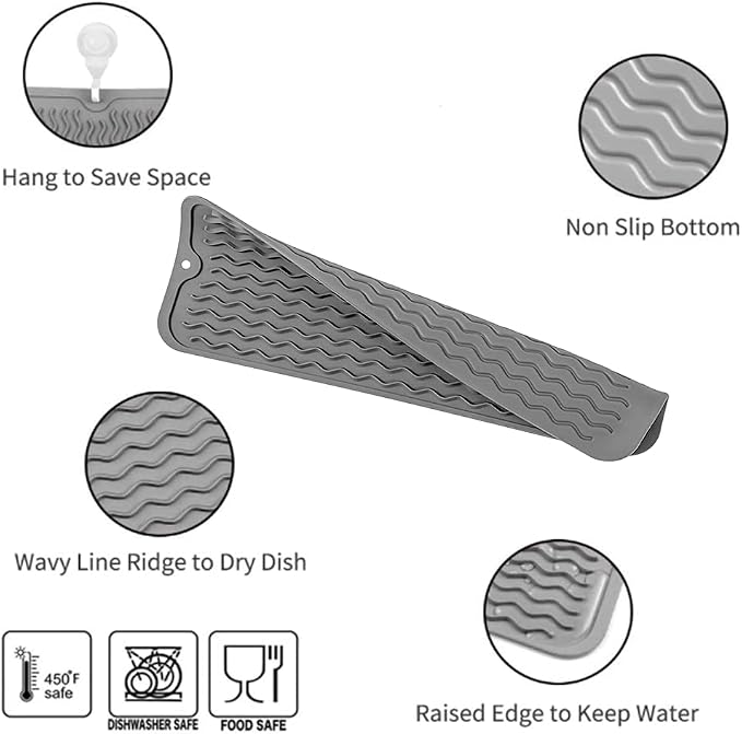 MicoYang Silicone Dish Drying Mat - Image 3