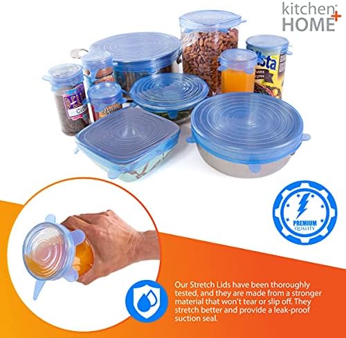 Kitchen + Home Silicone Stretch Lids, Set of 10