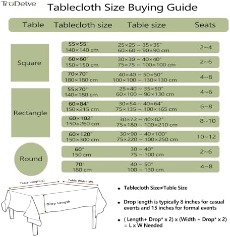 TruDelve Cotton Rectangle Tablecloth Sage Green Striped Tablecloths