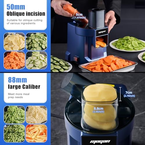 MOGAN 8-in-1 Commercial Electric Vegetable Cutter