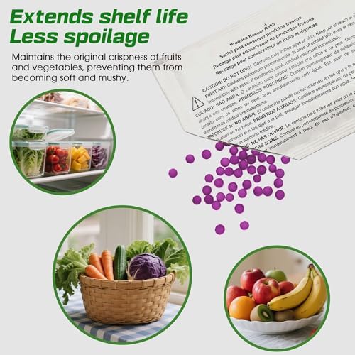 xcivi 5 Pack Produce Saver Refills for Frigidaire FRPAPKRF2PK