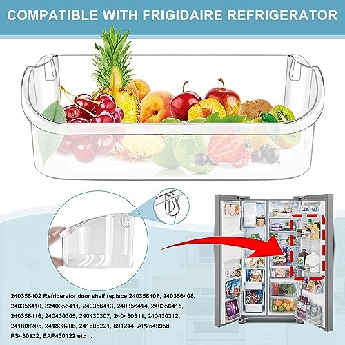 2 PACK Upgraded 240356402 Refrigerator Door Bin Replacement