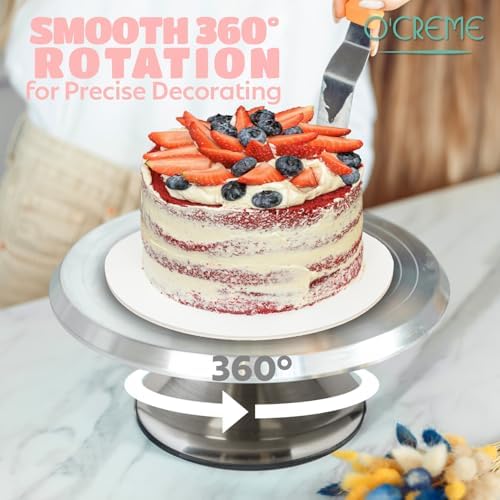 O’Creme Cake Turntable Stand, 12 Inch