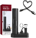 5 in 1 Automatic Electric Wine Bottle Opener,Rechargable Cordless