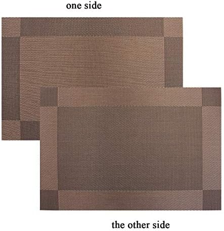 PIGCHCY Place Mats Heat-Resistant Non Slip Placemats Washable Easy to