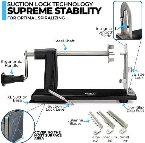 4-Blade Zucchini Spiralizer Noodle Maker