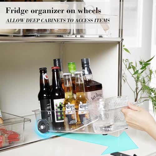 2 Pack Roll-Out Refrigerator Storage Drawers