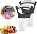 Onion Holder for Slicing, Stainless Steel Slicer Onion Cutter for