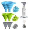 6 Pack Kitchen Funnel Set, 2025 New Food Funnel Silicone Collapsible Funnels by JUDUNA